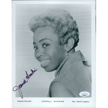 Jennell Hawkins Singer Signed 8x10 Glossy Promo Photo JSA Authenticated