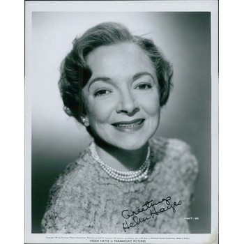 Helen Hayes Actress Signed 8x10 Original Still Glossy Photo JSA Authenticated