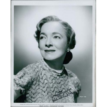 Helen Hayes Actress Signed 8x10 Original Still Glossy Photo JSA Authenticated