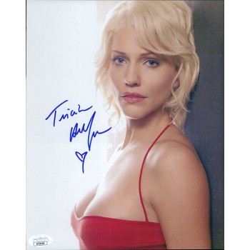 Tricia Helfer Battlestar Galactica Signed 8x10 Cardstock Photo JSA Authenticated