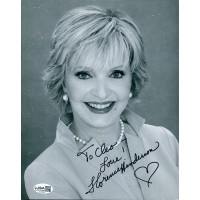 Florence Henderson Actress Signed 8x10 Cardstock Photo JSA Authen Kinks Scuffs Florence Henderson Actress Signed 8x10 Cardstock Photo JSA Authen Kinks Scuffs