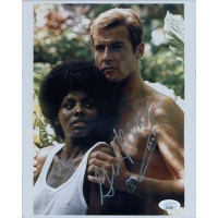 Gloria Hendry 007 Live and Let Die Signed 8x10 Glossy Photo JSA Authenticated