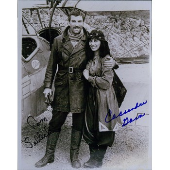 High Road To China Tom Selleck & Cassandra Gava Signed 8x10 Photo JSA Authentic