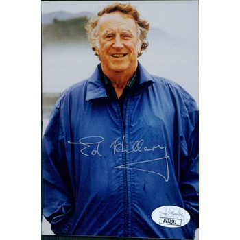 Sir Edmund Hillary 1st To Summit Everest Signed 4x6 Matte Photo JSA Authentic