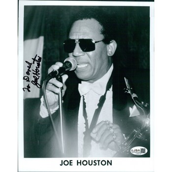 Joe Houston Jazz Musician Signed 8x10 Glossy Promo Photo JSA Authenticated