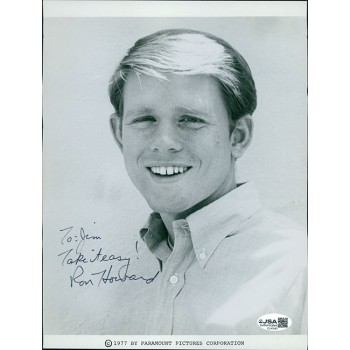 Ron Howard Actor Signed 7.5x10 Cut Glossy Promo Photo JSA Authenticated
