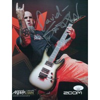 Scott Ian Anthrax Guitarist Signed 8x10 Cardstock Photo JSA Authenticated