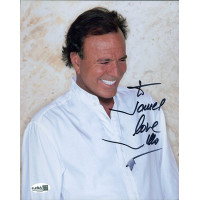 Julio Iglesias Singer Signed 8x10 Matte Photo JSA Authenticated Kinks Creases Julio Iglesias Singer Signed 8x10 Matte Photo JSA Authenticated Kinks Creases