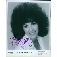 Wanda Jackson Singer Signed 8x10 Glossy Promo Photo JSA Authenticated