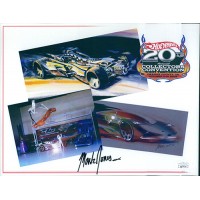 Mark Jones Hot Wheels designer Signed 8.5x11 Cardstock Photo JSA Authenticated