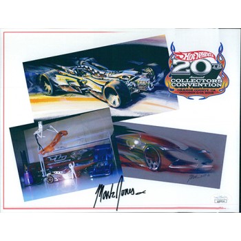 Mark Jones Hot Wheels designer Signed 8.5x11 Cardstock Photo JSA Authenticated