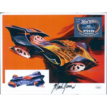 Mark Jones Hot Wheels designer Signed 8.5x11 Cardstock Photo JSA Authenticated