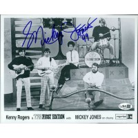 Mickey Jones The First Edition Signed 8x10 Cardstock Promo Photo JSA Authentic