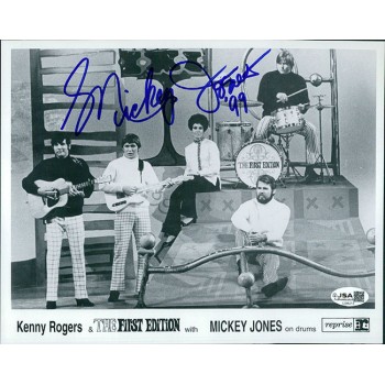 Mickey Jones The First Edition Signed 8x10 Cardstock Promo Photo JSA Authentic