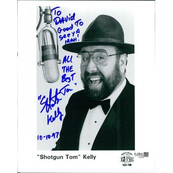 Tom Kelly Shotgun Radio Host Signed 8x10 Glossy Promo Photo JSA Authenticated