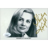 Shirley Knight Actress Signed 4x6 Cardstock Promo Photo JSA Authenticated
