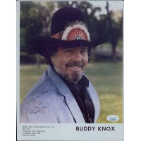 Buddy Knox Singer Signed 8.5x11 Laser Print Promo Photo JSA Authenticated
