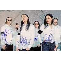 Lacuna Coil Band Signed 12x18 Glossy Photo JSA Authenticated Cristina Scabbia