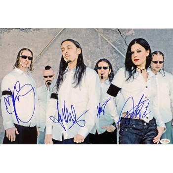 Lacuna Coil Band Signed 12x18 Glossy Photo JSA Authenticated Cristina Scabbia