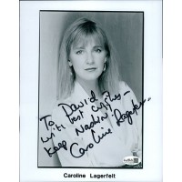 Caroline Lagerfelt Actress Signed 8x10 Matte Promo Photo JSA Authenticated