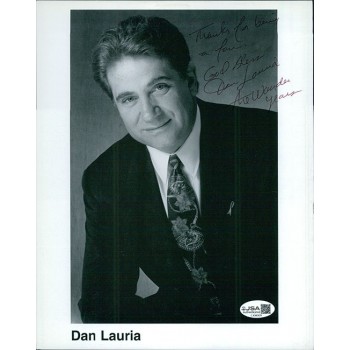 Dan Lauria The Wonder Years Actor Signed 8x10 Cardstock Photo JSA Authenticated