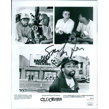 Spike Lee Clockers Signed 8x10 Glossy Promo Photo JSA Authenticated