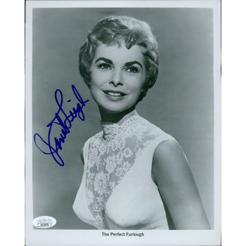 Janet Leigh The Perfect Furlough Actress Signed 8x10 Glossy Photo JSA Authentic
