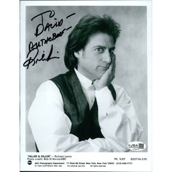 Richard Lewis Actor Signed 7x9 Glossy Promo Photo JSA Authenticated