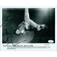 Jet Li Romeo Must Die Actor Signed 8x10 Glossy Promo Photo JSA Authenticated