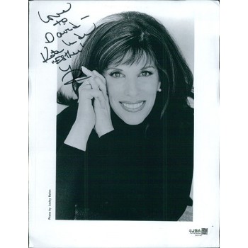 Kate Linder The Young and the Restless Actress Signed 8.5x11 Page Photo JSA Auth
