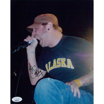 Brock Lindow 36 Crazyfists Singer Signed 8x10 Cardstock Photo JSA Authenticated