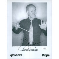 John Lithgow Actor Signed 8.5x11 Paper Promo Photo JSA Authenticated