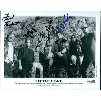 Little Feat Signed 8x10 Glossy Promo Photo by 5 JSA Authentic Tackett Clayton
