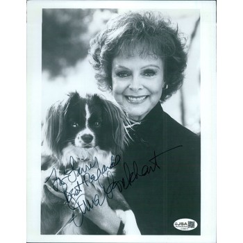 June Lockhart Actress Signed 8x10 Glossy Vintage Photo JSA Authenticated Kinks