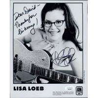 Lisa Loeb Singer Musician Singed 8x10 Matte Photo JSA Authenticated