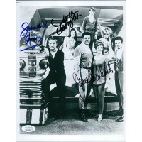 Lost In Space June Lockhart, Jonathan Harris, +1 Signed 8x10 Photo JSA Authentic