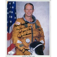 Jack Lousma Astronaut Signed 8x10 Card Stock Promo Photo JSA Authenticated