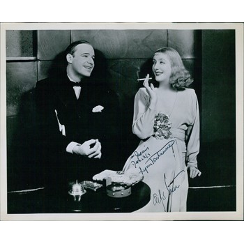 Alfred Lunt and Lynn Fontanne Signed 8x10 Glossy Photo JSA Authenticated