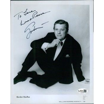 Gordon MacRae Actor Singer Signed 8x10 Glossy Photo JSA Authenticated Kinks