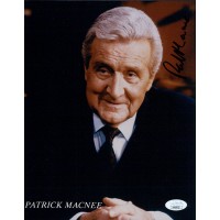 Patrick Macnee Actor Signed 8x10 Matte Photo JSA Authenticated
