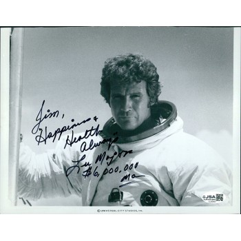 Lee Majors The Six Million Dollar Man Signed 7.5x9.5 Cut Glossy Photo JSA Authen Lee Majors The Six Million Dollar Man Signed 7.5x9.5 Cut Glossy Photo JSA Authen
