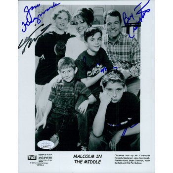 Malcolm In The Middle Cast Signed 8x10 Glossy Photo JSA Authentic Bryan Cranston