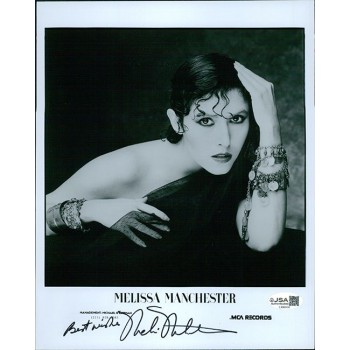 Melissa Manchester Actress Singer Signed 8x10 Glossy Photo JSA Authenticated