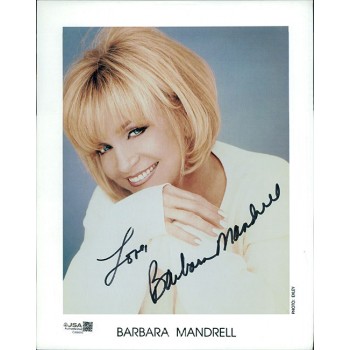 Barbara Mandrell Actress Singer Signed 8x10 Cardstock Photo JSA Authenticated