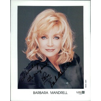 Barbara Mandrell Actress Singer Signed 8x10 Cardstock Photo JSA Authentic Kinks