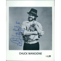 Chuck Mangione Jazz Musician Signed 8x10 Cardstock Promo Photo JSA Authenticated