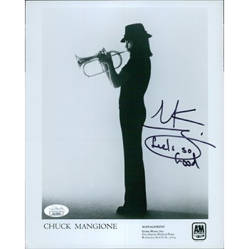 Chuck Mangione Jazz Musician Signed 8x10 Glossy Promo Photo JSA Authenticated