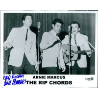 Arnie Marcus The Rip Chords Signed 8x10 Glossy Photo JSA Authenticated