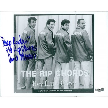Arnie Marcus The Rip Chords Signed 8x10 Glossy Photo JSA Authenticated