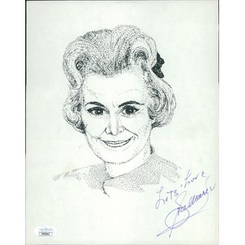 Rose Marie Actress Signed 8x10 Stock Card Drawing Photo JSA Authenticated